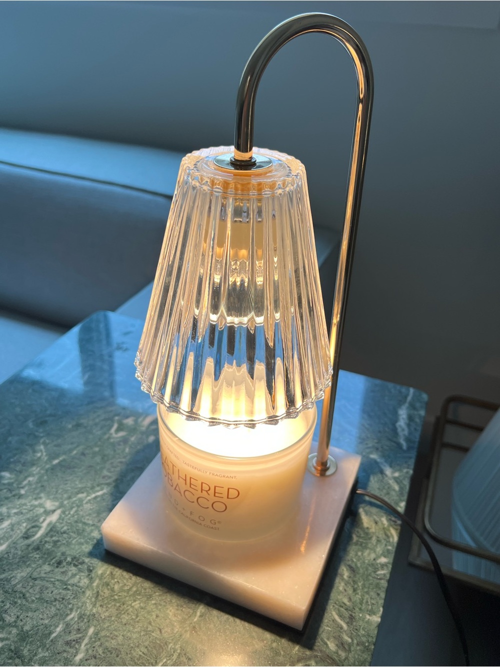 Candle Warmer Lamp with Marble Base